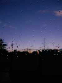 Rain drops on a window in Berlin